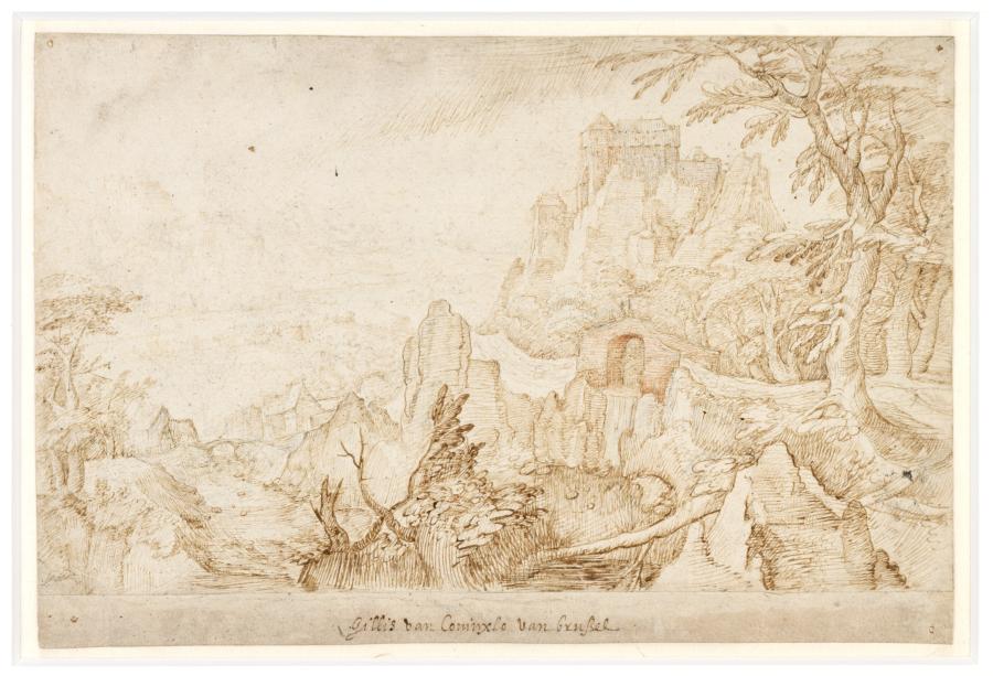 Rotslandschap met burcht