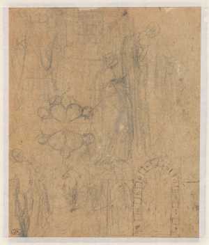 studies-van-een-figuur-voor-een-kruisiging-of-kruisafname-studie-voor-een-rozettenvenster-een-vrouwelijke-heilige-met-een-boek-een-treurende-figuur-een-retabelontwerp