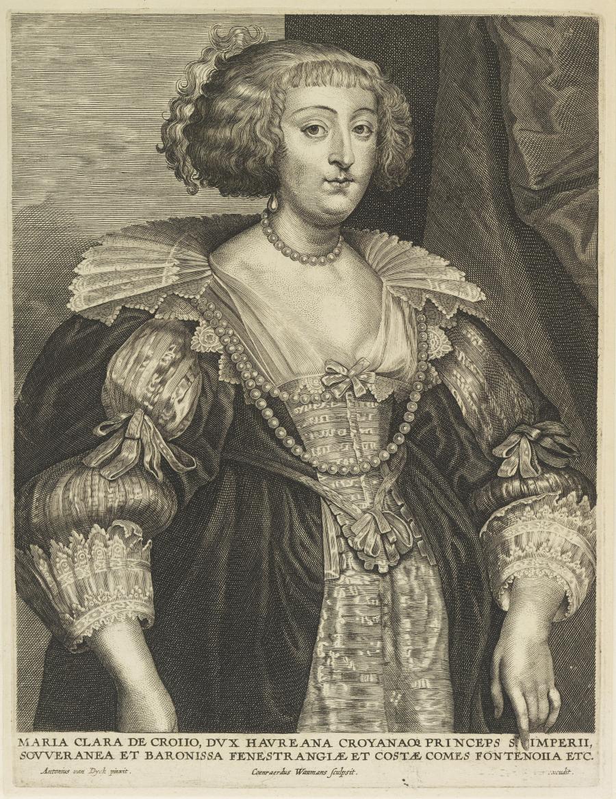 Portret van Marie-Claire de Croÿ