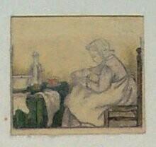 Drawing for the Collection of Nursery Rhymes 'Handje-plak', S.L. van Looy, Amsterdam s.a. [1900]