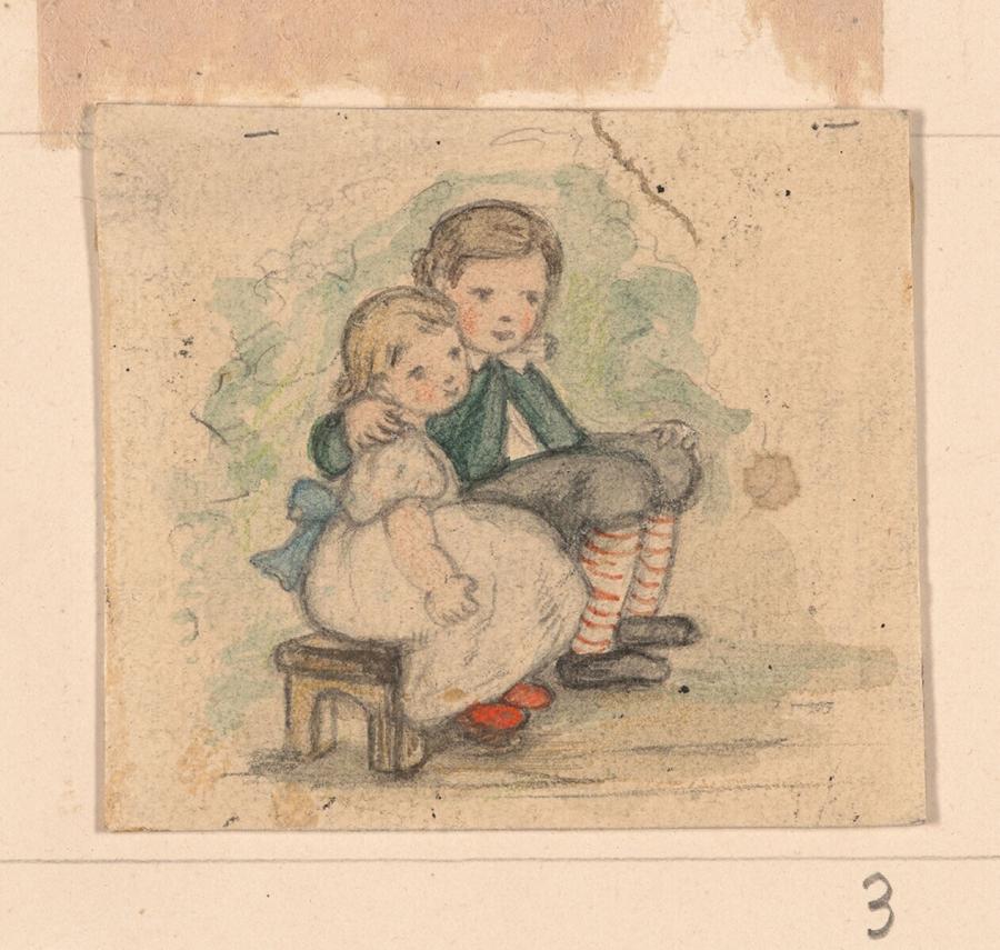 Drawing for the Collection of Nursery Rhymes 'Handje-plak', S.L. van Looy, Amsterdam s.a. [1900]