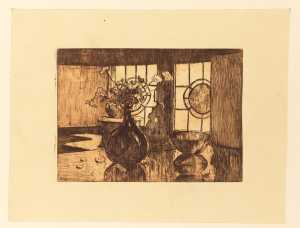 still-life-with-bowl-and-vase-with-flowers-near-a-window