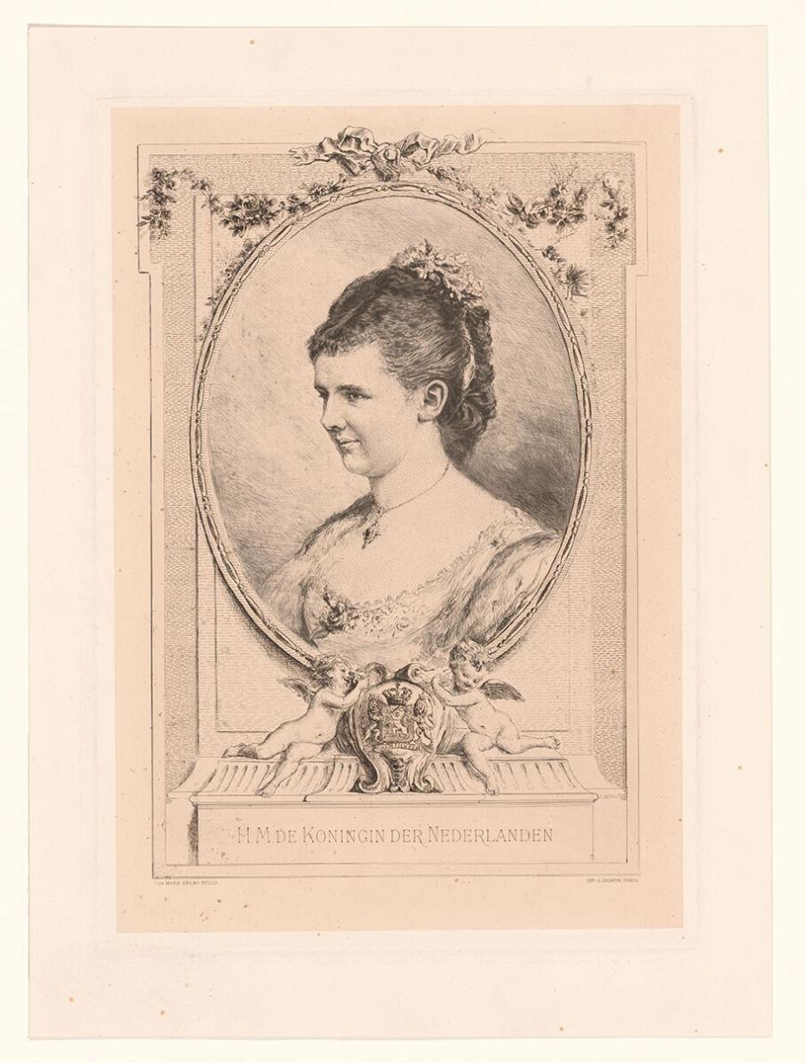 Portrait of Emma, Queen Regent of the Netherlands