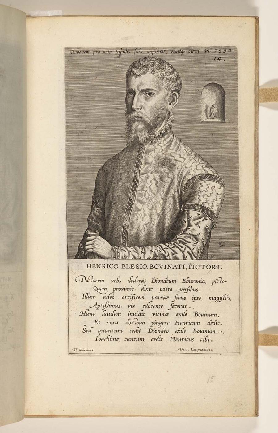 Henrico Blesio Bovinati Pictori (Herri met de Bles)
