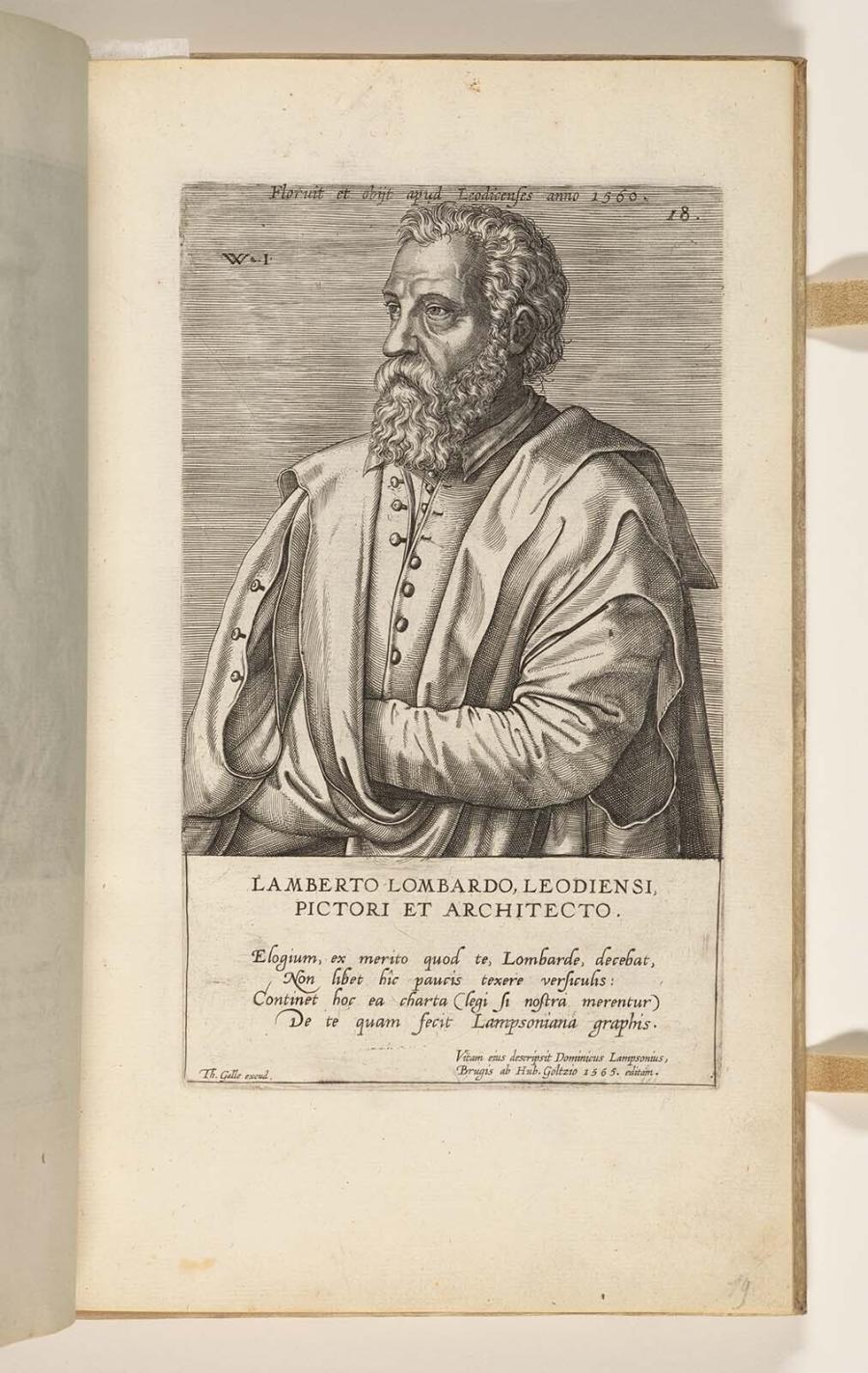 Lamberto Lombardo Leodiensi, Pictori et Architecto (Lambert Lombard)