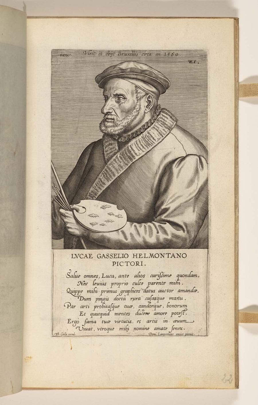 Lucae Gasselio Helmontano Pictori (Lucas Gassel)