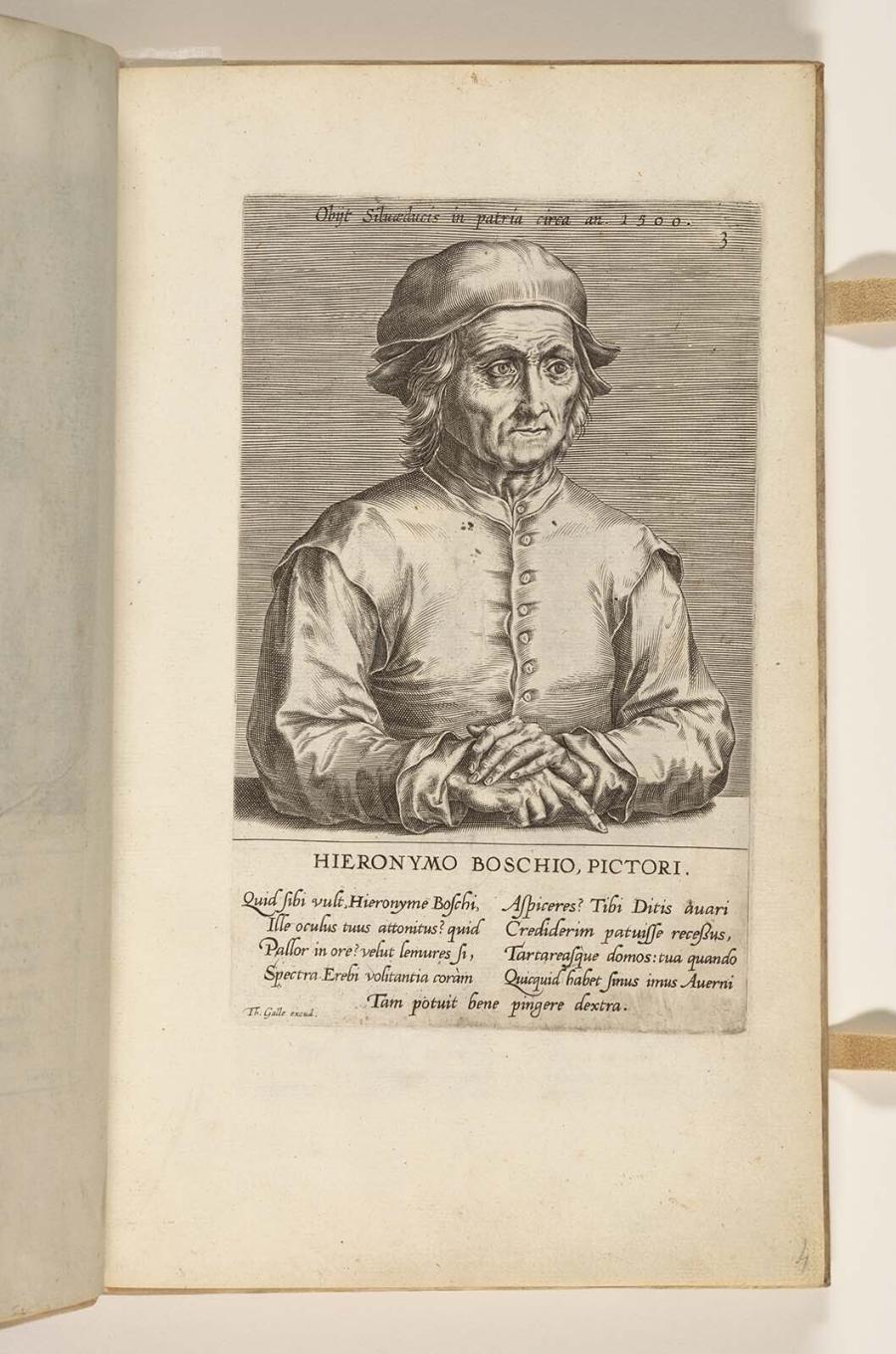 Hieronymo Boschio Pictori (Portret  van Hieronymus Bosch)