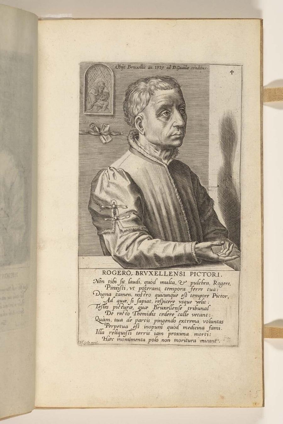 Rogero Bruxellensi Pictori (Portret van Rogier van der Weyden)