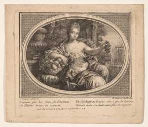 vrouw-met-tros-druiven