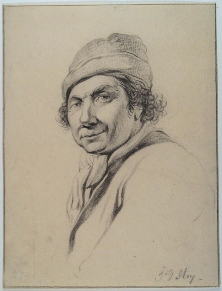 Portret van een man met muts