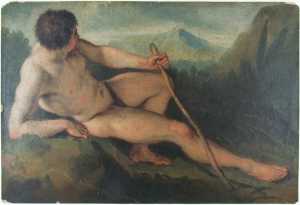 reclining-man-with-a-stick