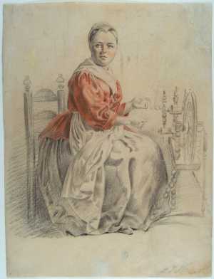 woman-at-a-spinning-wheel