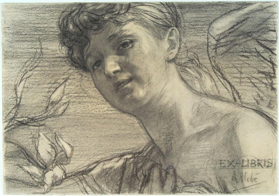 Engel "EX-LIBRIS A Allebé"