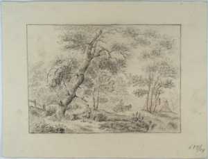 wooded-landscape-with-a-seated-figure-and-a-horse-drawn-cart-in-the-distance