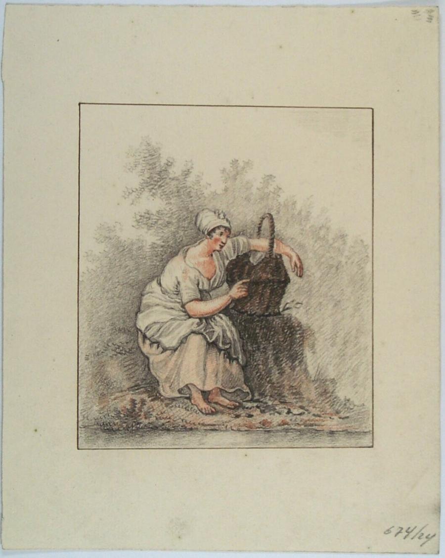 Seated Woman with a Basket