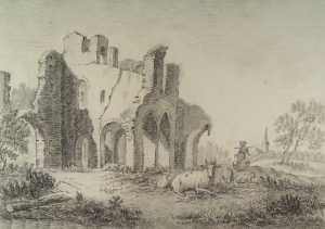 ruins-of-rijnsburg-abbey-seen-from-the-south-east