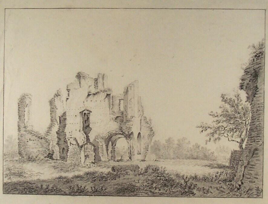 Ruins of Rijnsburg Abbey, Seen from the West