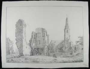 ruins-of-rijnsburg-with-the-church-seen-from-the-north
