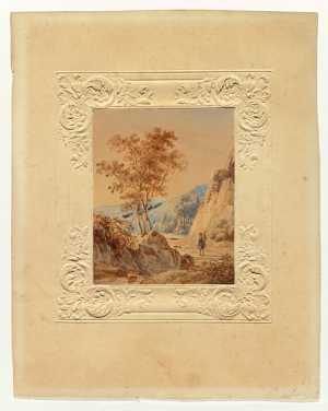 mountain-landscape-with-a-hiker-carrying-a-knapsack