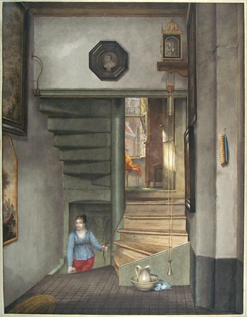 Interior Scene with a Woman