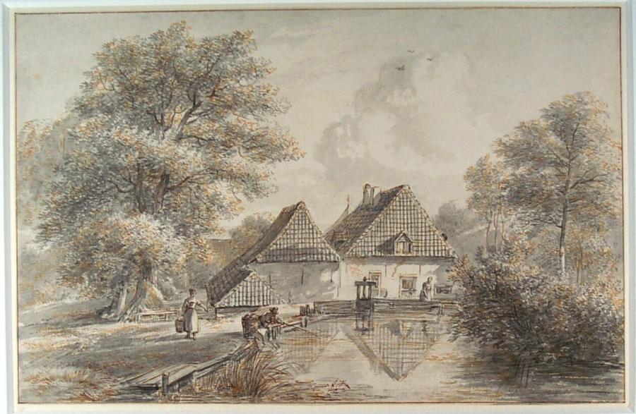 Watermolen bij het Spijker te Beek bij Nijmegen (provincie Gelderland)