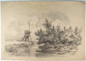 polder-landscape-with-a-windmill-and-a-farm