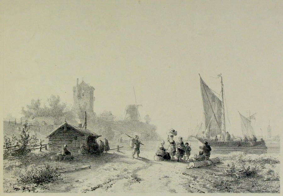 Harbour View with Figures in the Foreground
