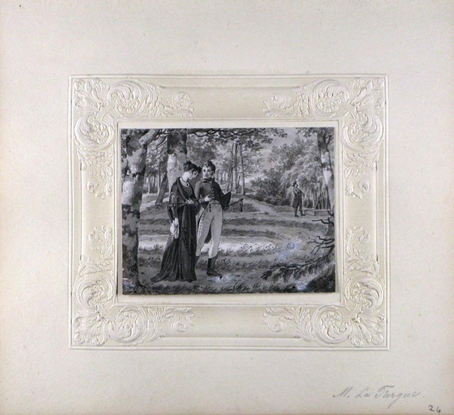 Elegant Couple in a Park