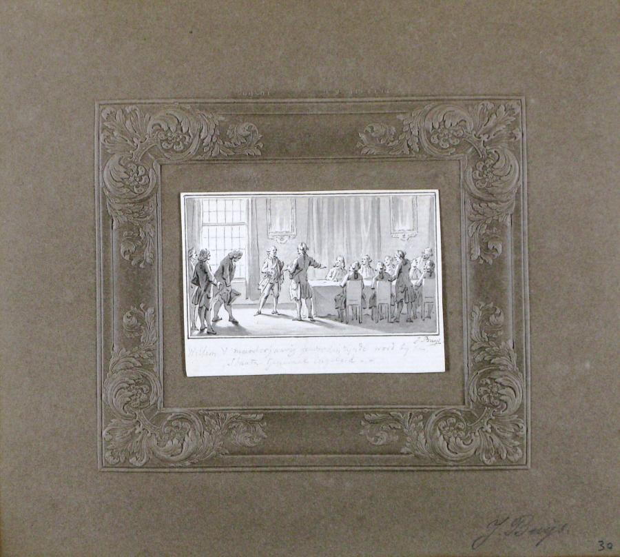 The introduction to the States General of the Adult William V in 1766