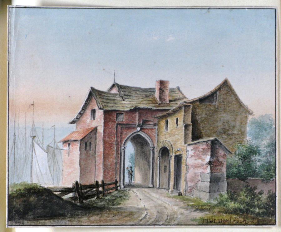 City Gate at a Port