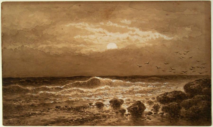 Surf At Sunset