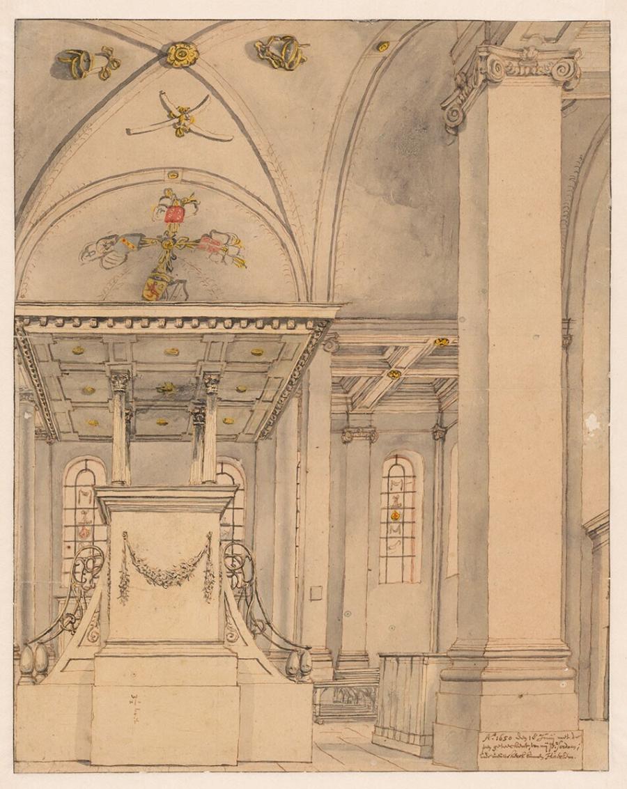 Interior of the Nieuwe Kerk in Haarlem