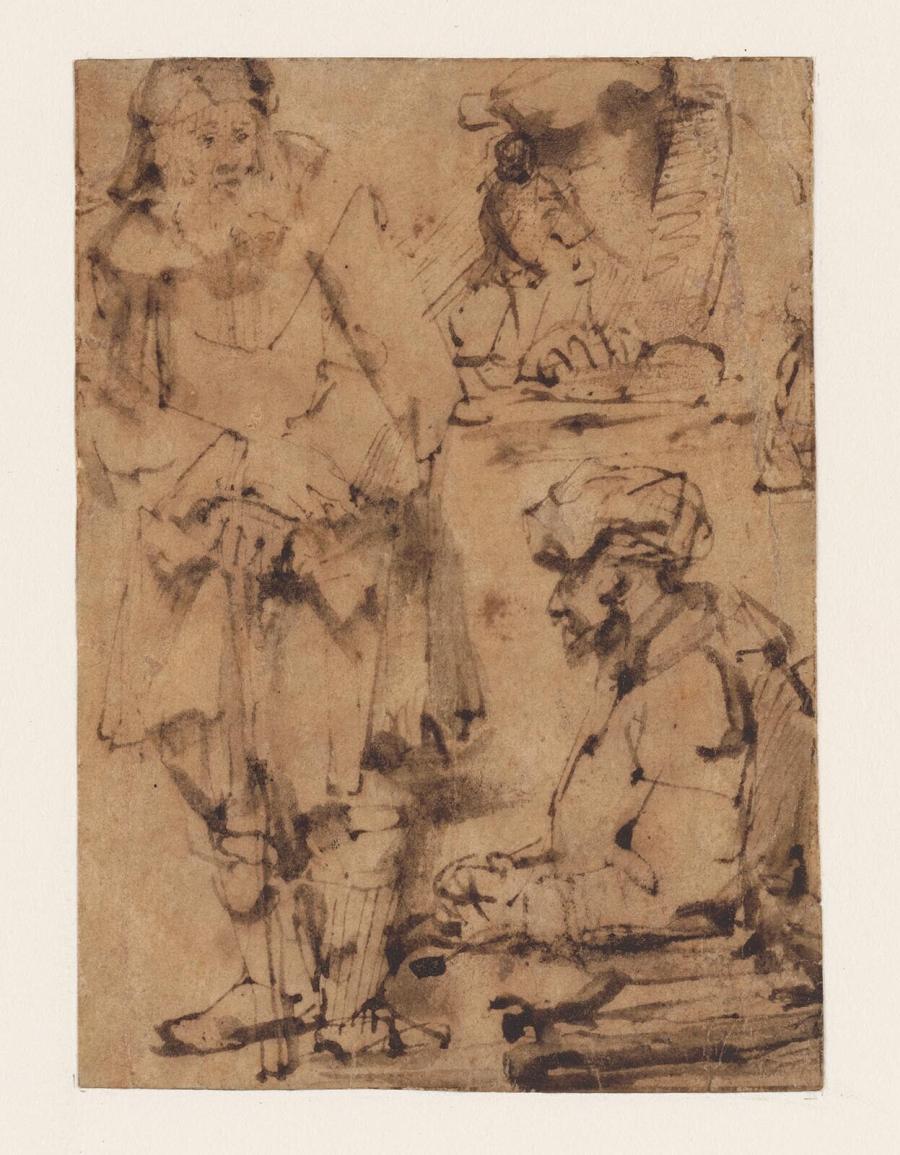 Standing Man with a Stick and Other Studies