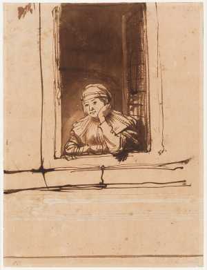 rembrandts-vrouw-saskia-uylenburgh-in-het-open-raam