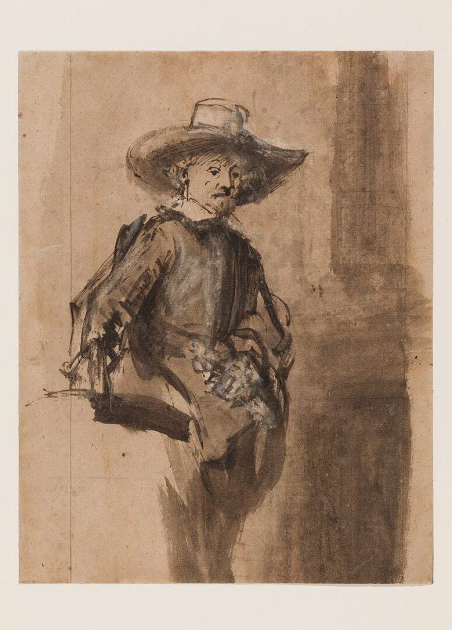 Studie voor een der Staalmeesters, Volkert Jansz.