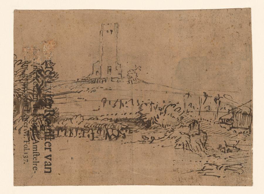 De ruïne van de kerk van Muiderberg