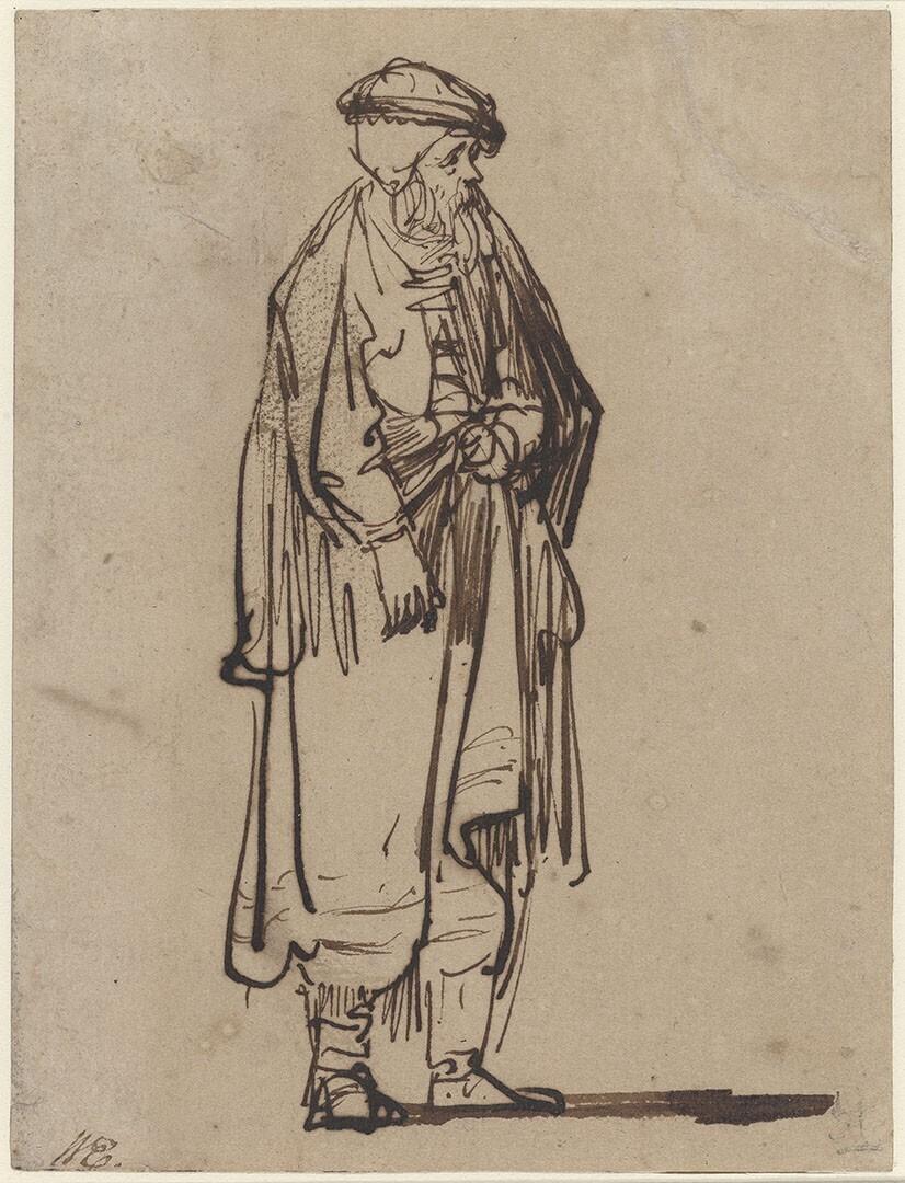 Standing Man in a Long Coat