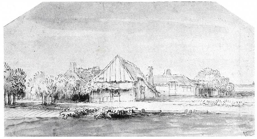 Peasant Dwelling on a canal
