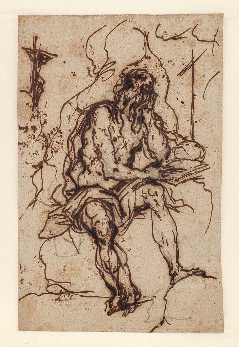 Studie van de boetvaardige heilige Hiëronymus