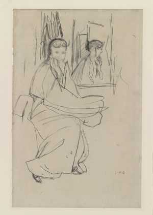 seated-woman-in-kimono-dress