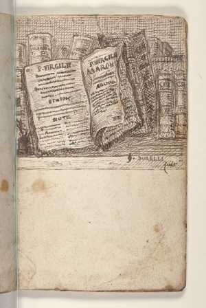 rij-boeken-met-onder-andere-werken-van-virgilius-folio-in-een-vroeg-italiaans-tekeningenboek