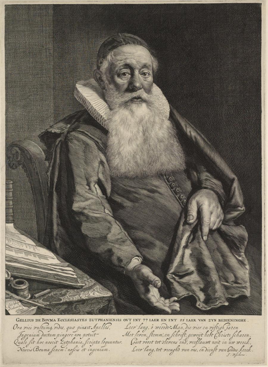 Portret van Gellius de Bouma