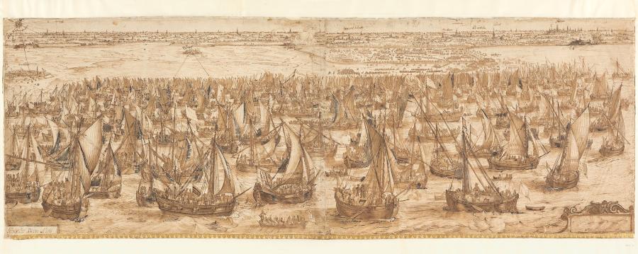 The Landing of the Army Fleet of Prince Maurits at Philippine
