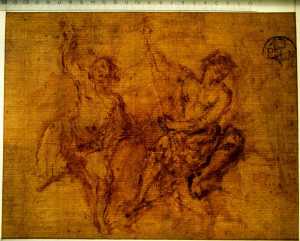 TMSFoto/PK/WM inv I 497 voeten staande man in cirkel hele blad.jpg
