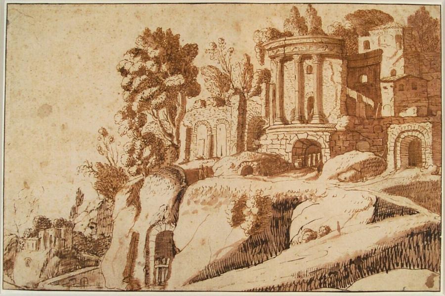 A Dilapidated Italian Villa (Tivoli?)