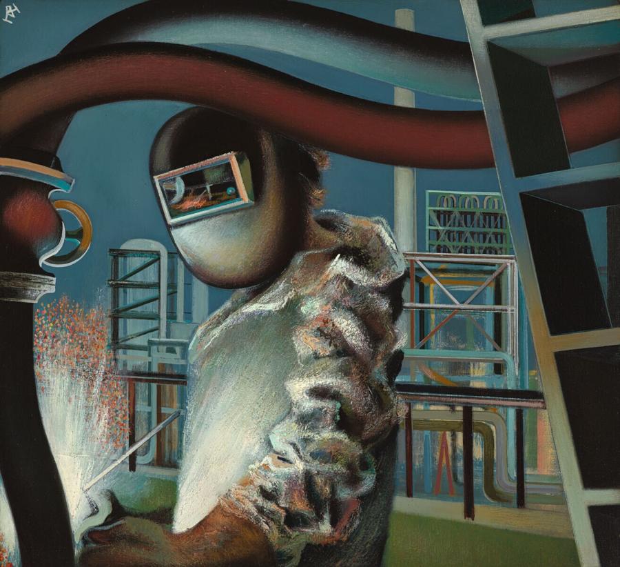 Welder in the Refinery