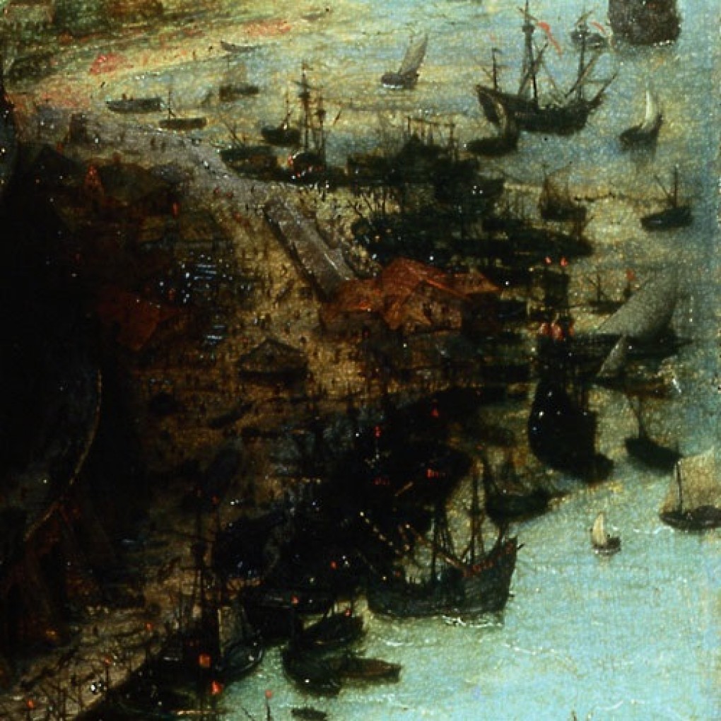 Pieter Bruegel I, De toren van Babel (detail), ca. 1565, olieverf op paneel, vervorven met de verzameling van: D.G. van Beuningen 1958