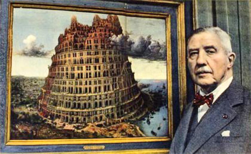 D.G. van Beuningen en 'De toren van Babel'.