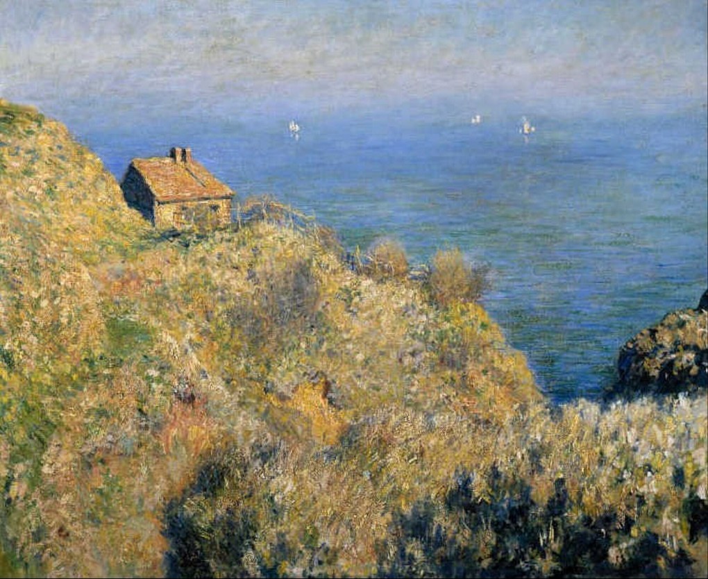 Claude Monet, La maison du pêcheur, Varengeville, 1882, oil on canvas, purchase 1928