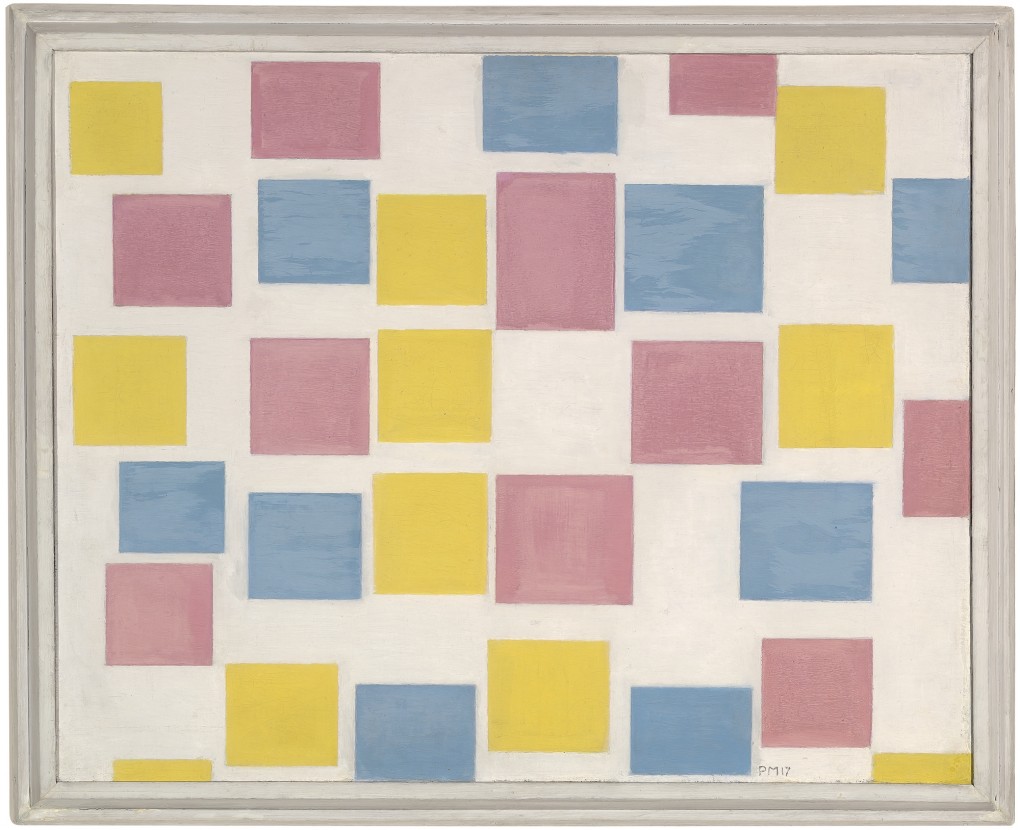 Piet Mondriaan, Compositie met kleurvlakjes, 1917